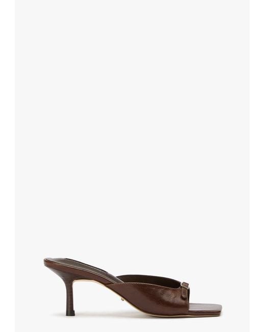 Tony Bianco White Rada Choc Vintage Dress Sandal
