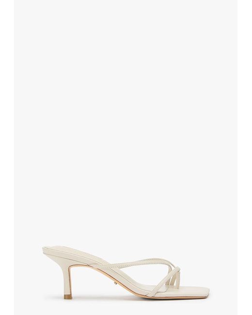 Tony Bianco White Roxta Dove Nappa Dress Sandal