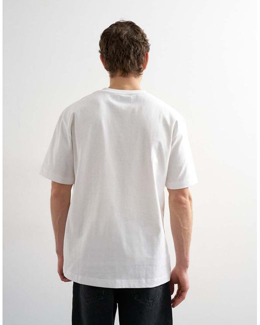 Topman White Relaxed Fit T-Shirt for men