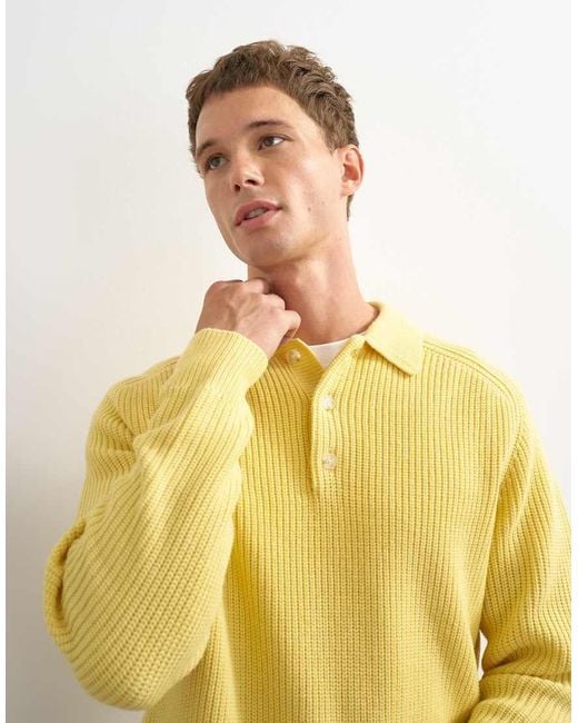 Topman White Classic Fit Knitted Polo for men