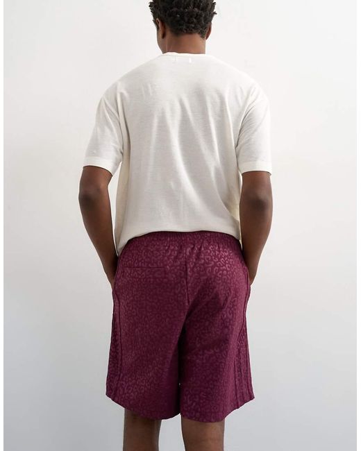 Topman White Leopard Jacquard Short for men