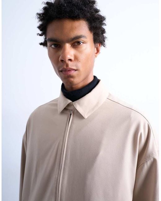 Topman White Harrington Jacket for men