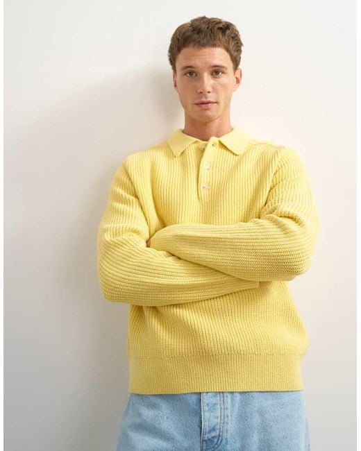 Topman White Classic Fit Knitted Polo for men