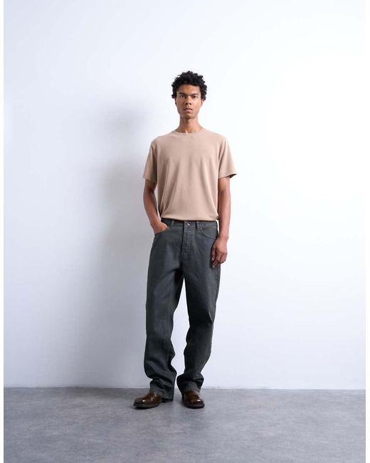 Topman White Rigid Straight Leg Jean for men