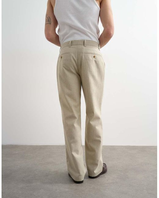 Topman Multicolor Wide Leg Stripe Trouser for men