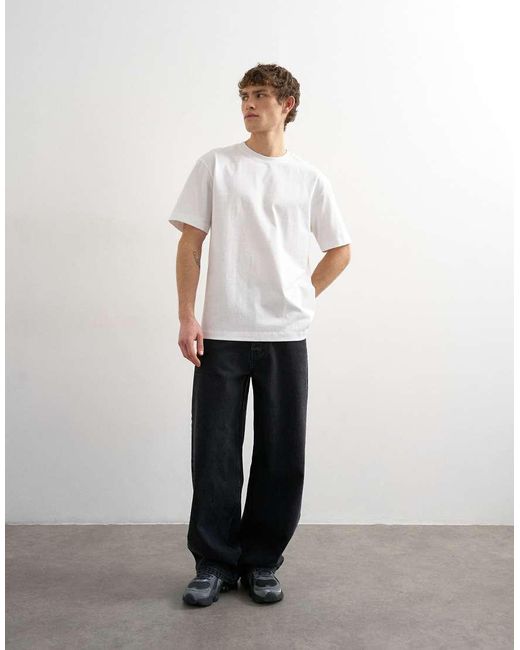 Topman White Relaxed Fit T-Shirt for men