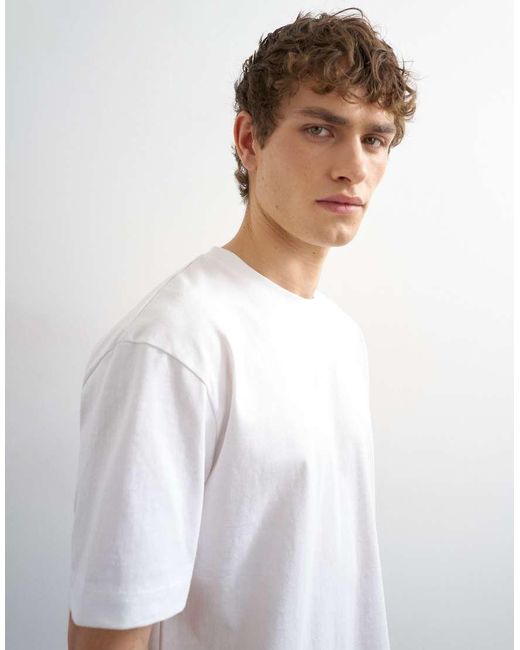 Topman White Relaxed Fit T-Shirt for men