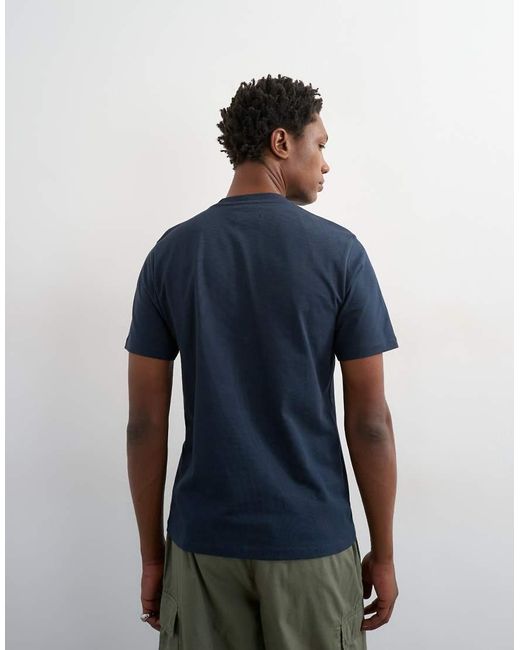 Topman Blue Classic Fit T-shirt for men
