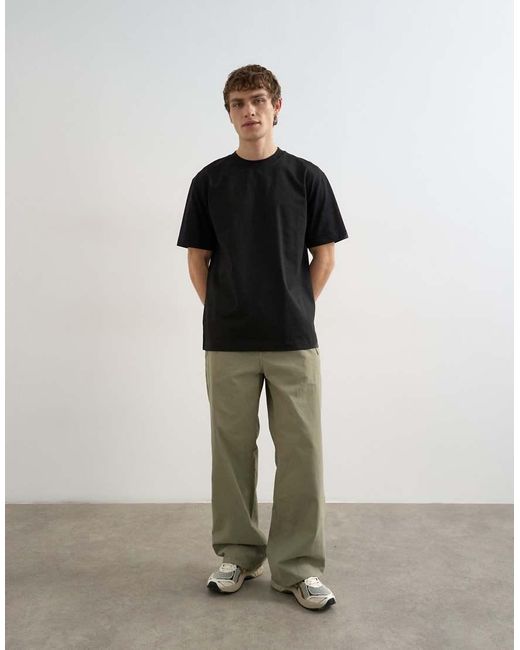 Topman Black Relaxed Fit T-shirt for men