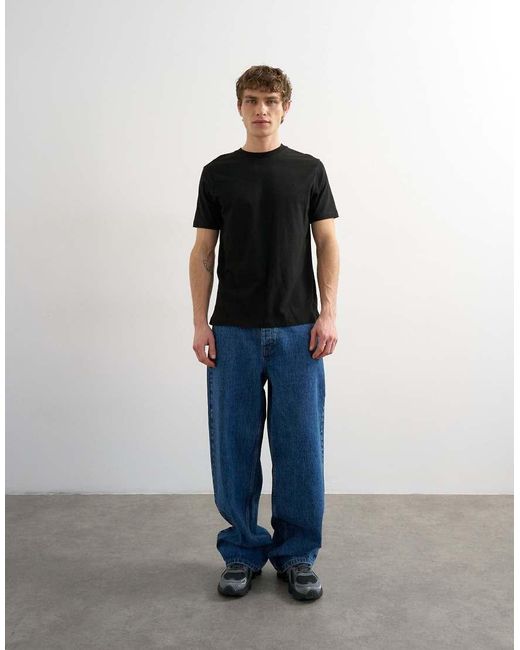 Topman Black Classic Fit T-shirt for men