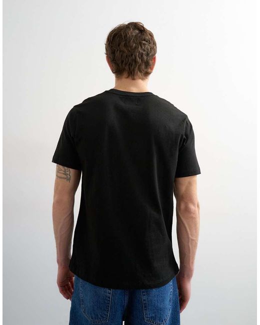 Topman Black Classic Fit T-shirt for men