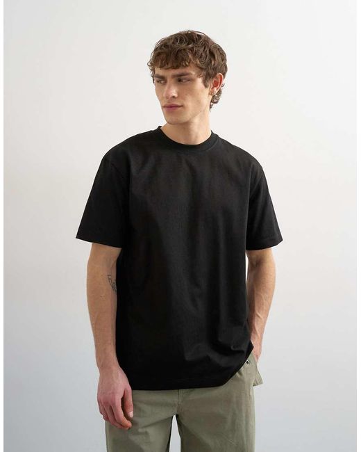 Topman Black Relaxed Fit T-shirt for men