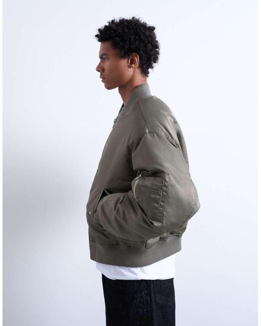 Topman White Ma1 Bomber Jacket for men