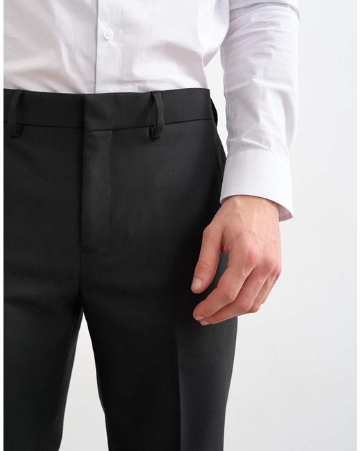 Topman White Tuxedo Pants for men