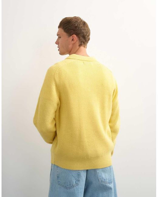 Topman White Classic Fit Knitted Polo for men