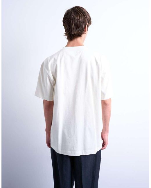 Topman White Relaxed Fit T-shirt for men