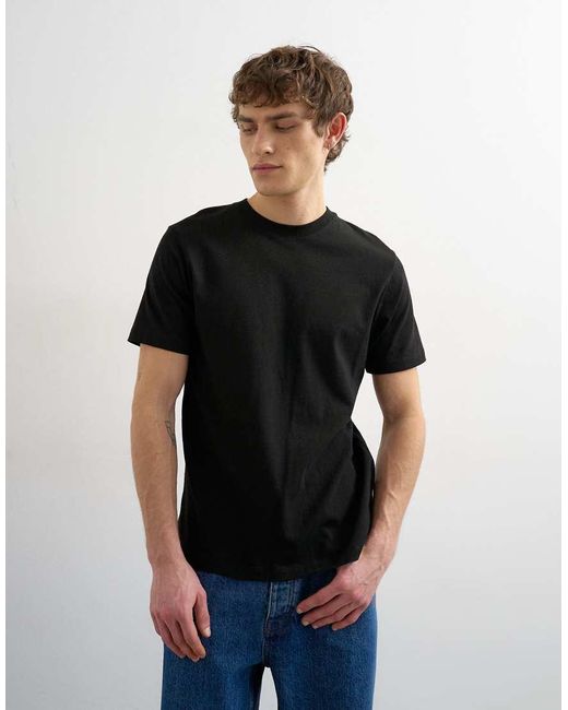 Topman Black Classic Fit T-shirt for men