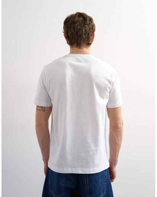 Topman White Classic Fit V Neck T-shirt for men