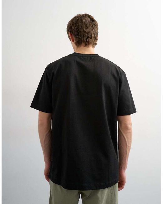 Topman Black Relaxed Fit T-shirt for men