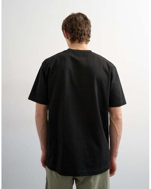Topman Black Relaxed Fit T-shirt for men