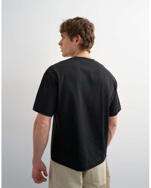 Topman White Relaxed Fit Cropped T-Shirt for men