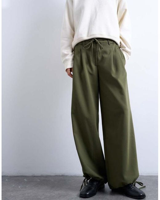 TOPSHOP White Tailored Balloon Leg Jogger