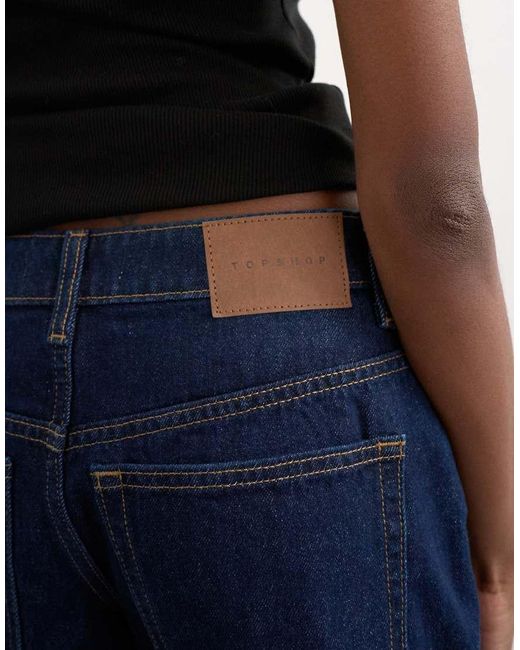 TOPSHOP Blue Denim Editor Short