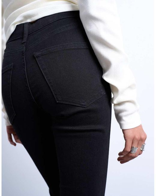 TOPSHOP White Jamie Flare High Rise Jean