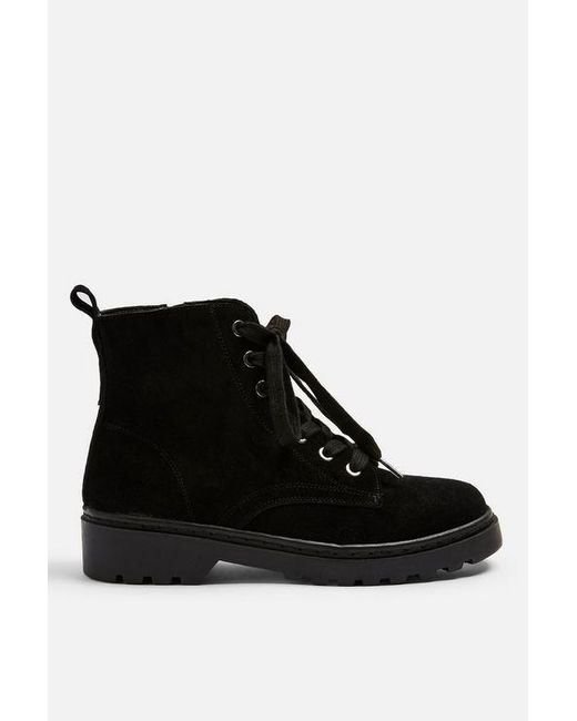 bumble leather lace up boots
