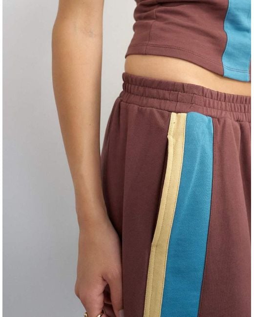 TOPSHOP White Striped Shorts Co-Ord