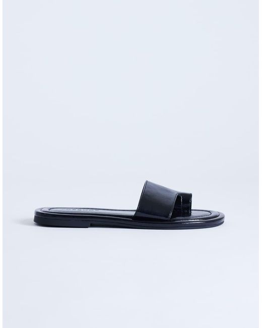 TOPSHOP Blue Sandra Flat Sandal Mules