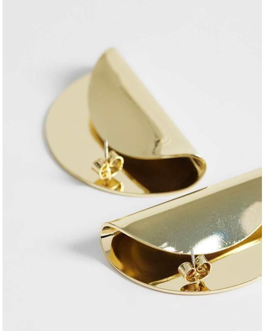 TOPSHOP Natural Della Statement Stud Earrings