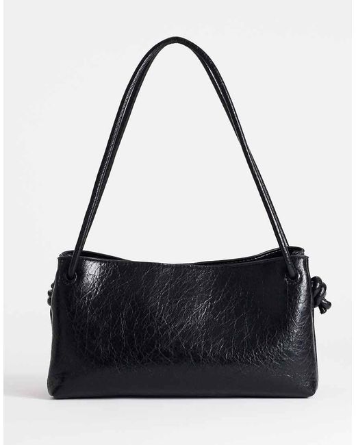 TOPSHOP Black Schelby Medium Flat Bowler