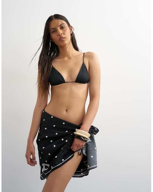 TOPSHOP Gray Square Sarong