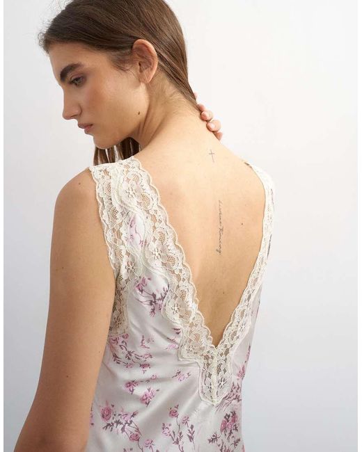 TOPSHOP White Lace Insert Pintucked Waist Mini Tea Dress
