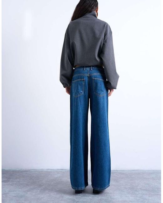 TOPSHOP Blue Lounge Low Rise Jean