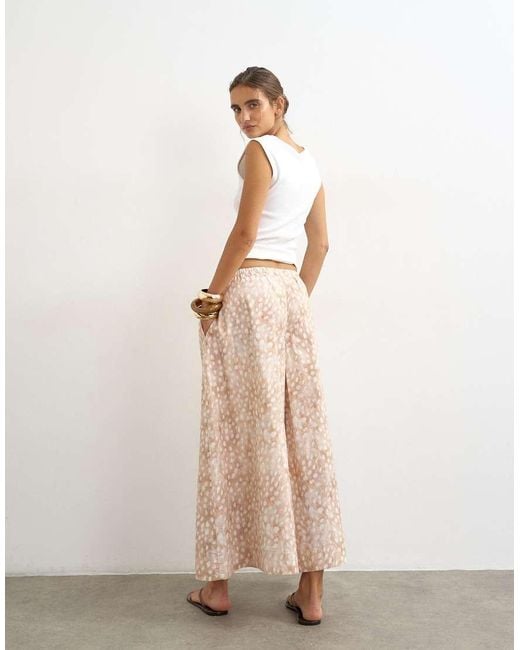 TOPSHOP Natural A Line Poplin Culotte