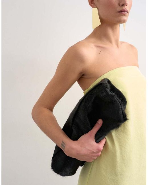 TOPSHOP Natural Cowl Back Bandeau Midi Dress