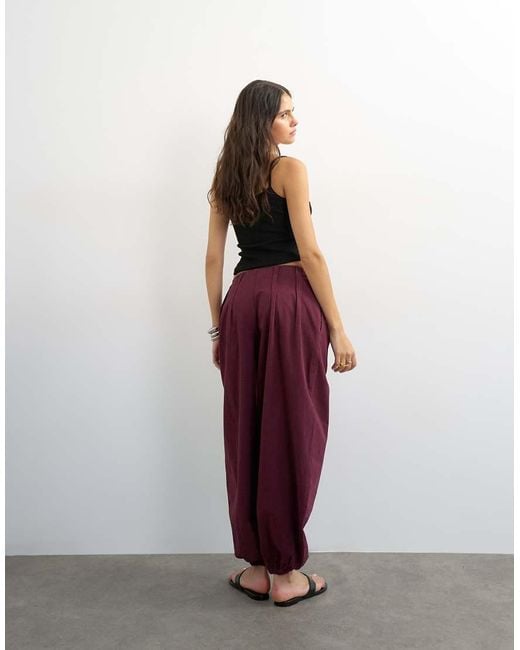 TOPSHOP Multicolor Poplin Balloon Trouser