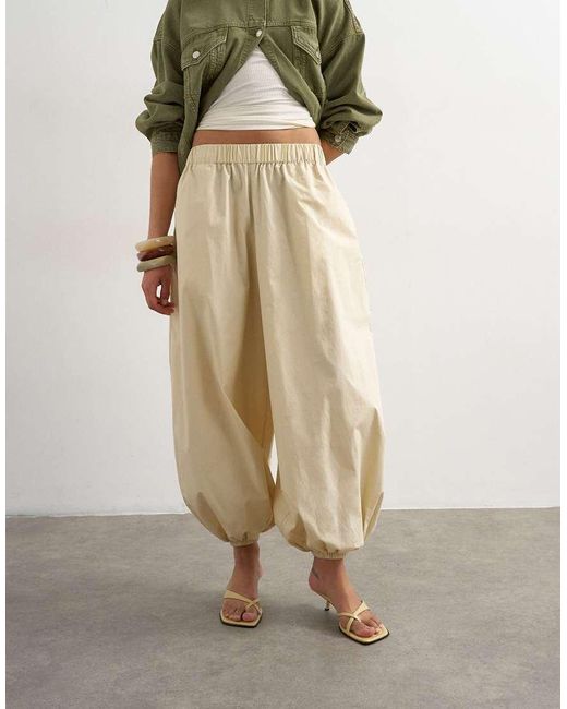 TOPSHOP Multicolor Extreme Poplin Pull On Balloon Trouser