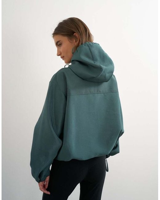 TOPSHOP Blue Organza Bomber