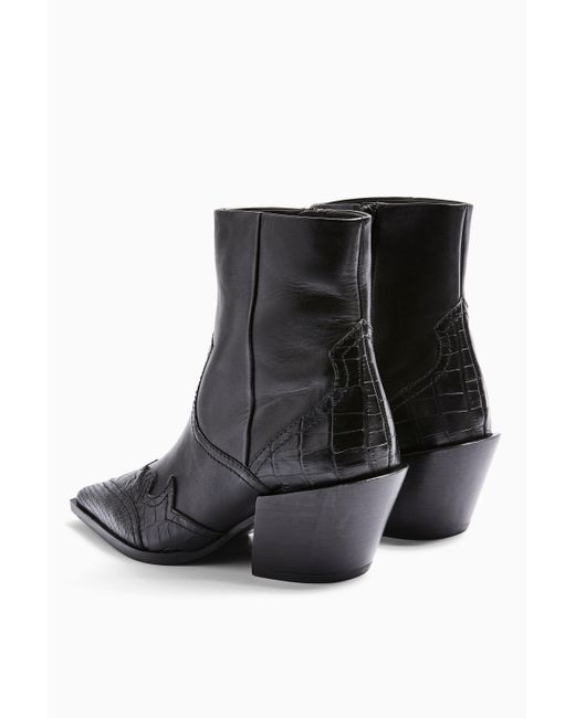 topshop white western boots