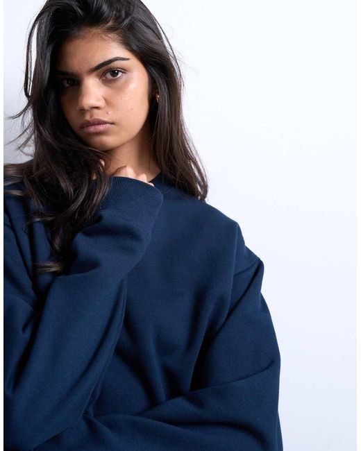 TOPSHOP Blue Ultimate Sweat