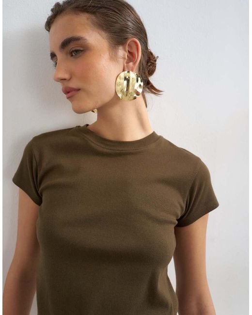 TOPSHOP Brown Everyday Tee