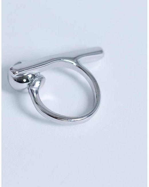 TOPSHOP Blue Ramona Waterproof Abstract Ring