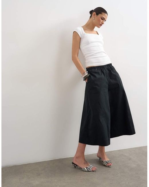 TOPSHOP White A Line Culotte