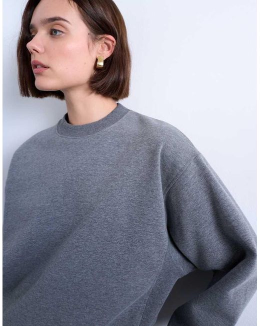TOPSHOP Gray Ultimate Sweat
