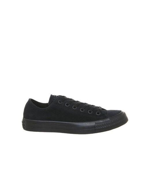 office black leather converse