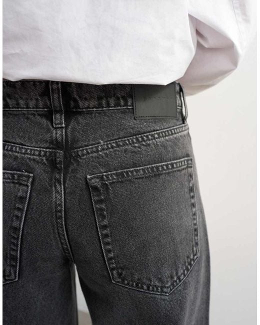 TOPSHOP White Horizon Mid-rise Wide Leg Jeans