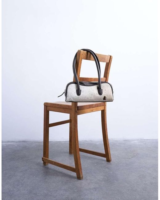 TOPSHOP Brown Sullivan Real Leather Bowler Shoulder Bag